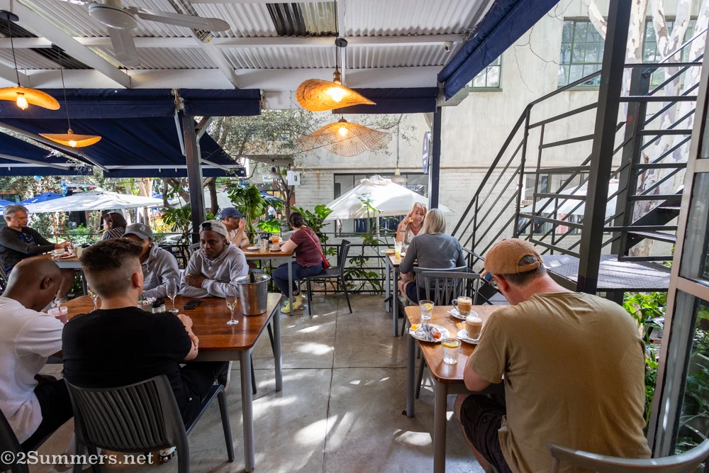 On the balcony at 44 Stanley