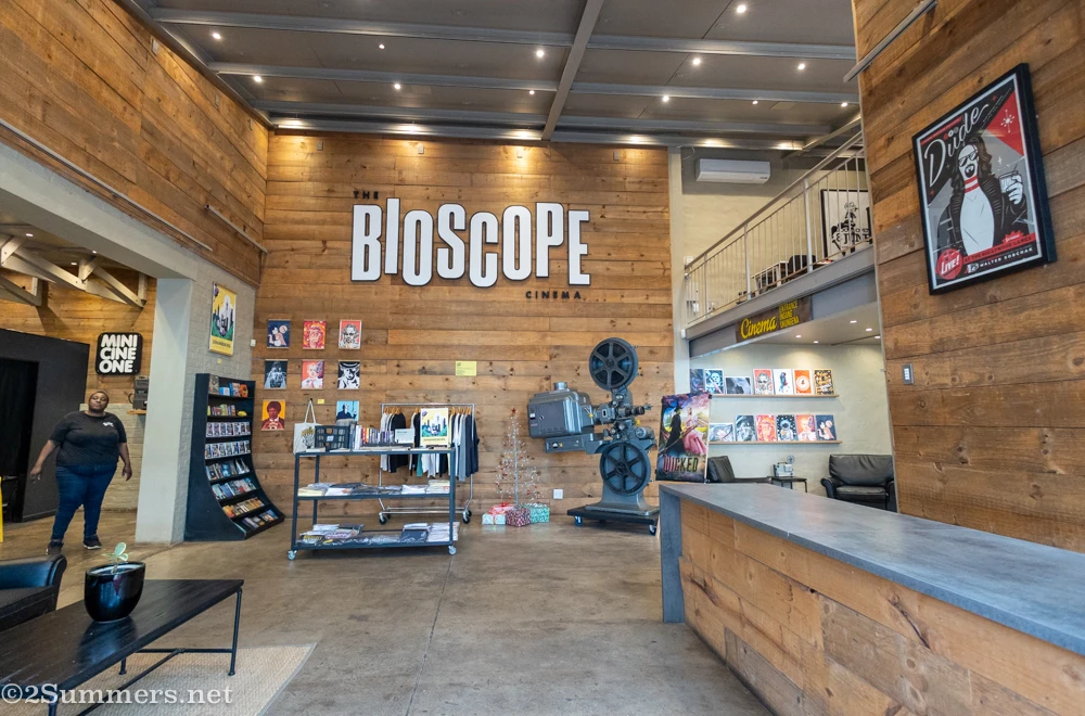 Lobby and giftshop at the Bioscope