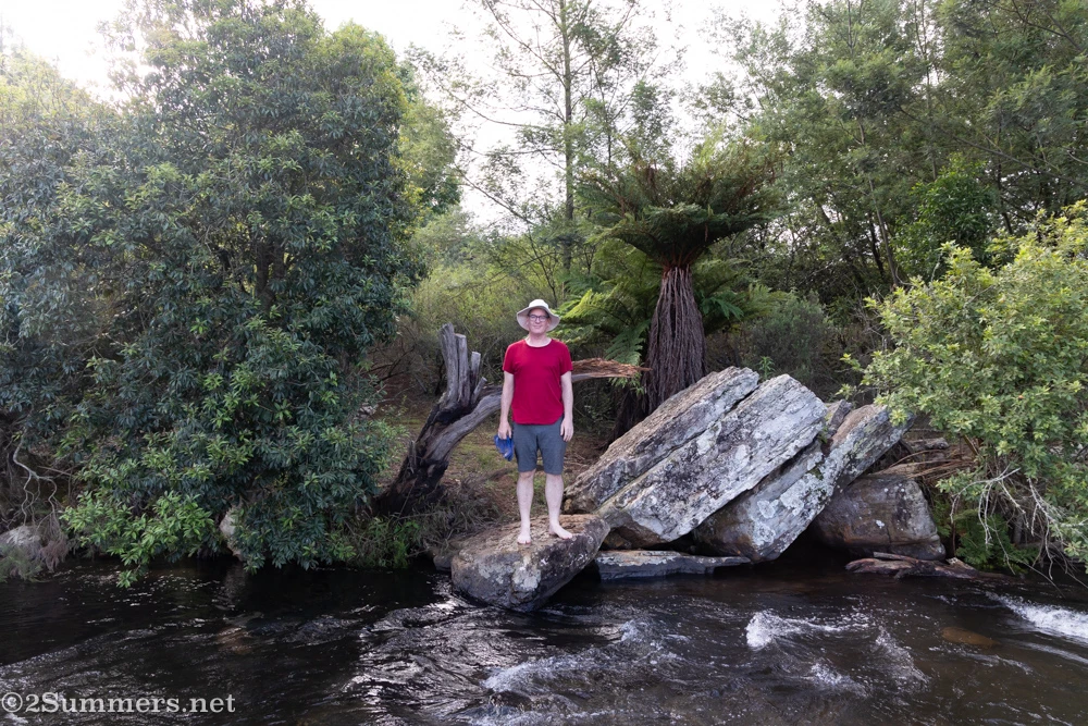 Thorsten next to the Lisbon River on the Panorama Route