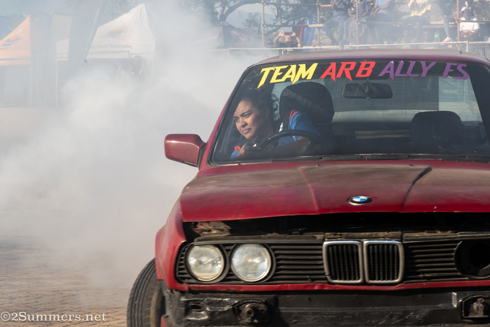 Ally Fortuin driving