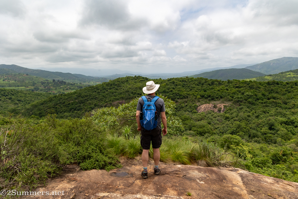 Thorsten looking out at the hills