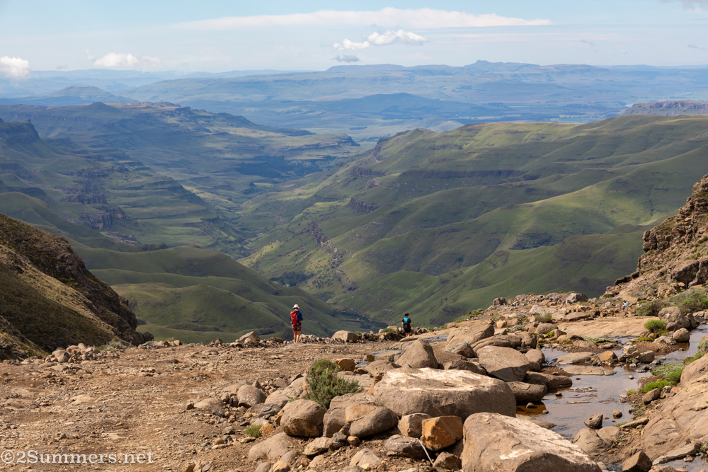 Tourists on Sani Pass