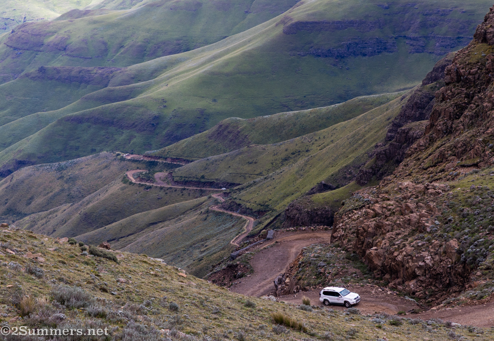 View of the pass from Sani Mountain Escape