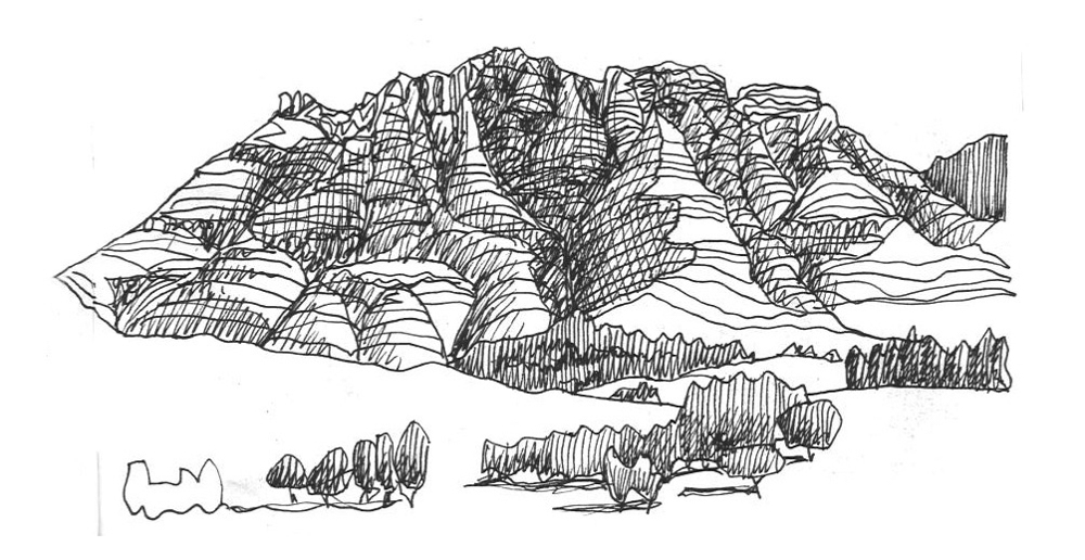 Sketch of Drakensberg