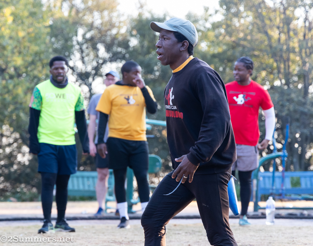 Dennis Dlomo training