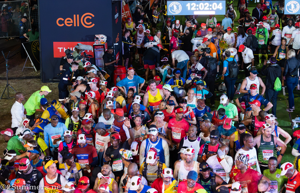 Scene just after the 12-hour cutoff