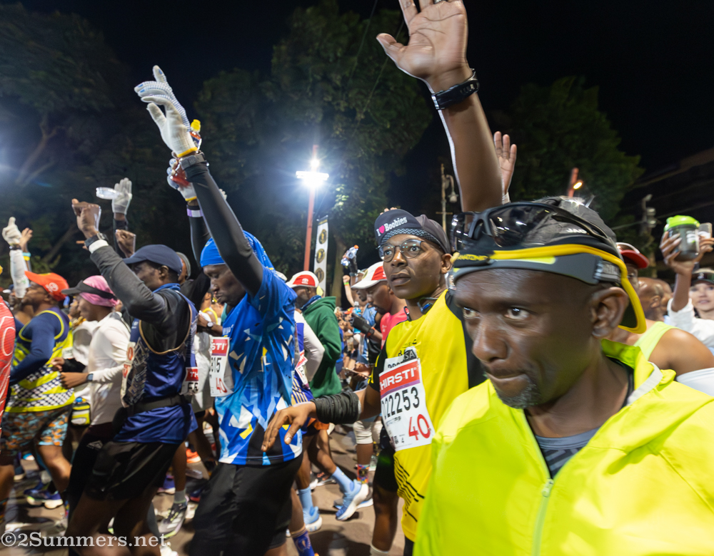 Runners starting the race
