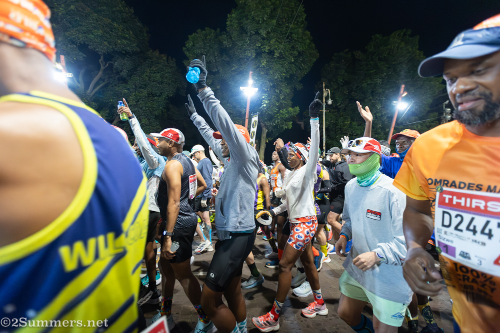Runners starting the race