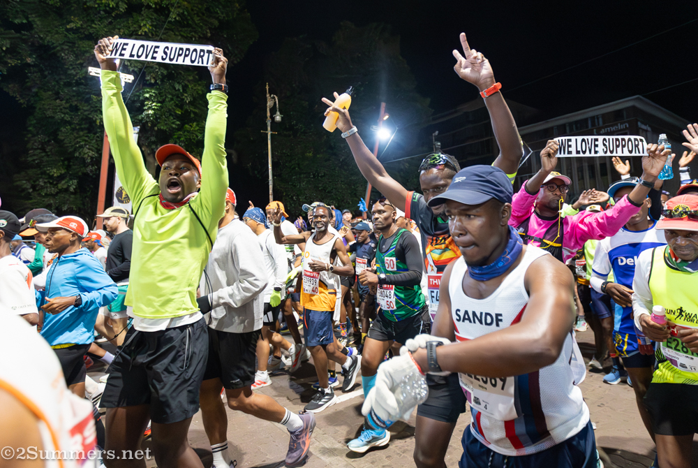 Runners starting the race