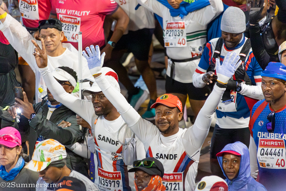 Teammates from the South African National Defense Force.