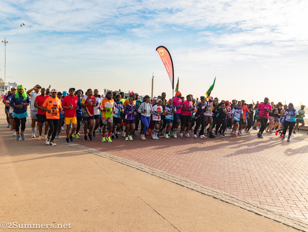 Runners on the Promenade