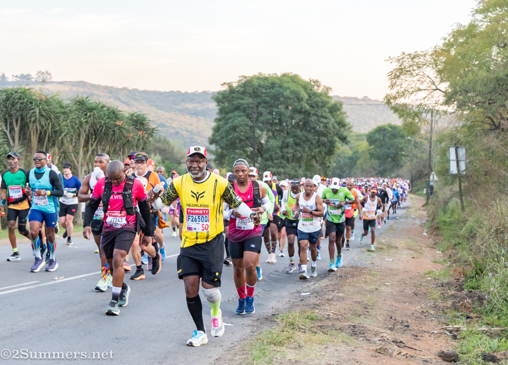 Runners just before Ashburton.