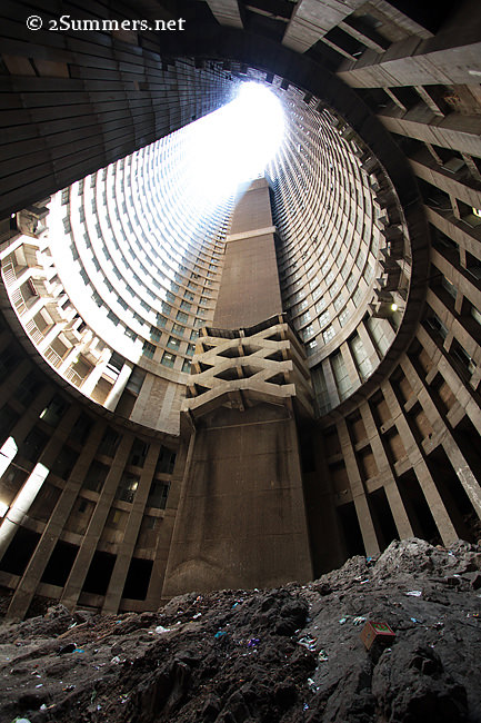 Inside the core of Ponte City