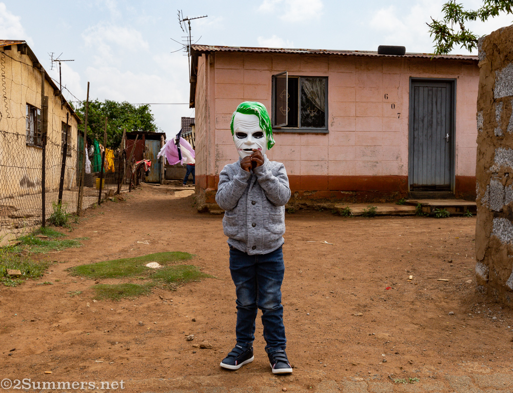 Masked man in Katlehong